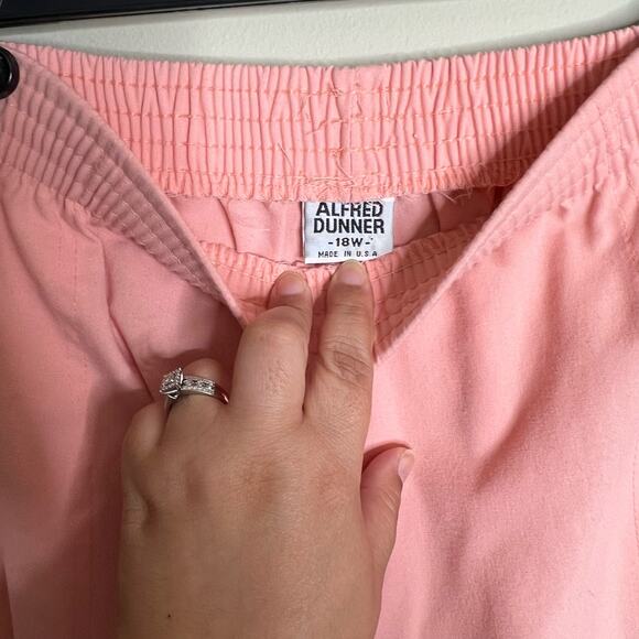 Alfred Dunner Plus size 18W Pants Pink pull on - Picture 4 of 4